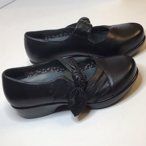 DANSKO MARY JANE WOMEN’S BLACK LEATHER CLOGS SHOES SZ 38 - Picture 8 of 15